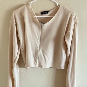 Pretty little thing cropped long sleeve